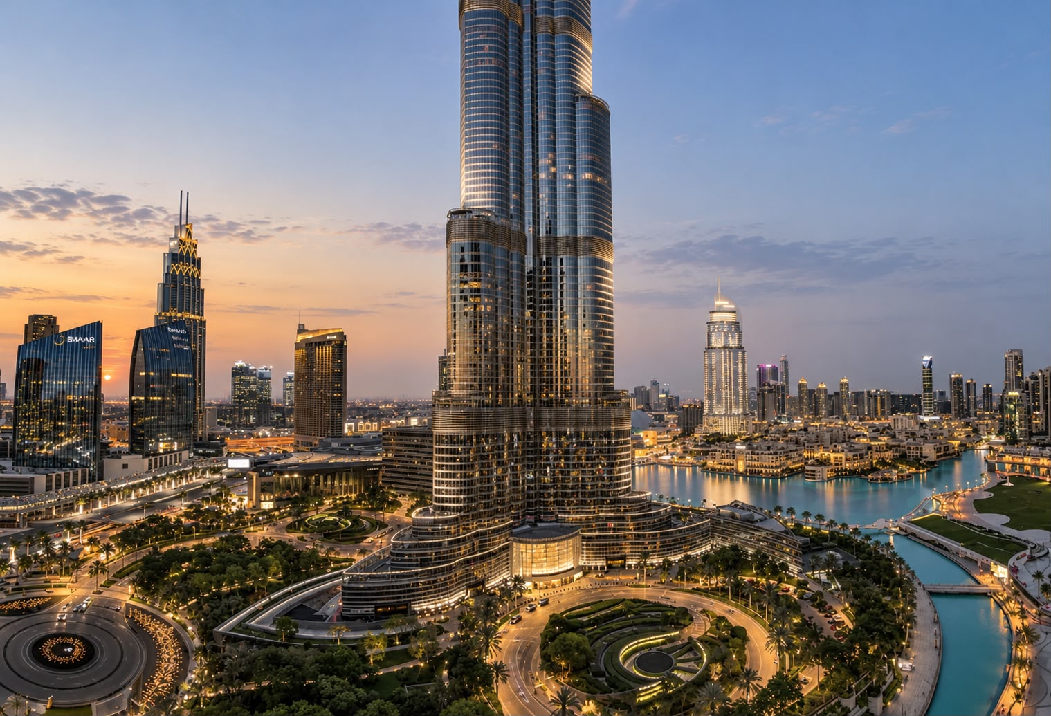Dubai skyline view from high-floor Downtown apartment — comparing Dubai Marina and Downtown property