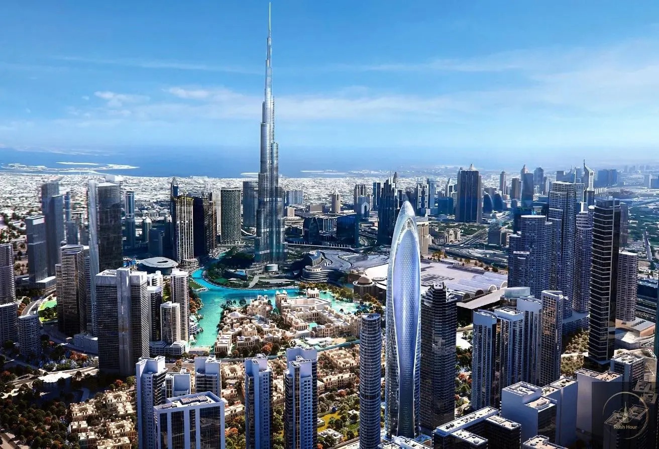 Downtown Dubai apartment, city views